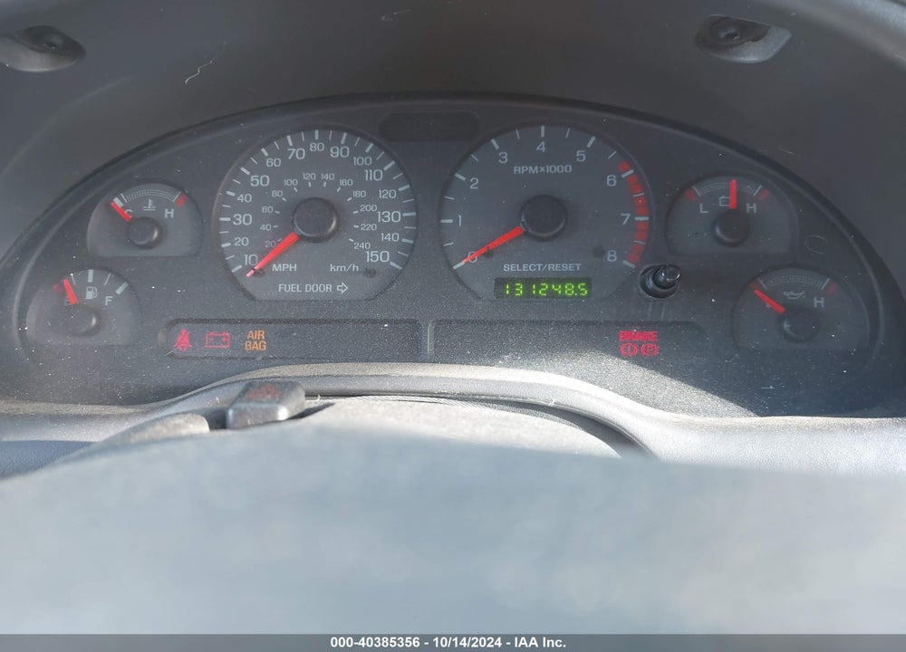 2001 FORD MUSTANG GT VIN: 1FAFP45X21F244904