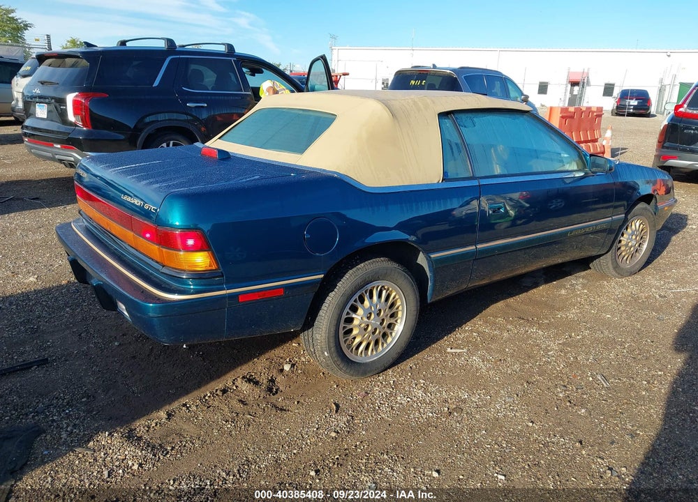 1995 CHRYSLER LEBARON GTC VIN: 1C3EU4534SF526852