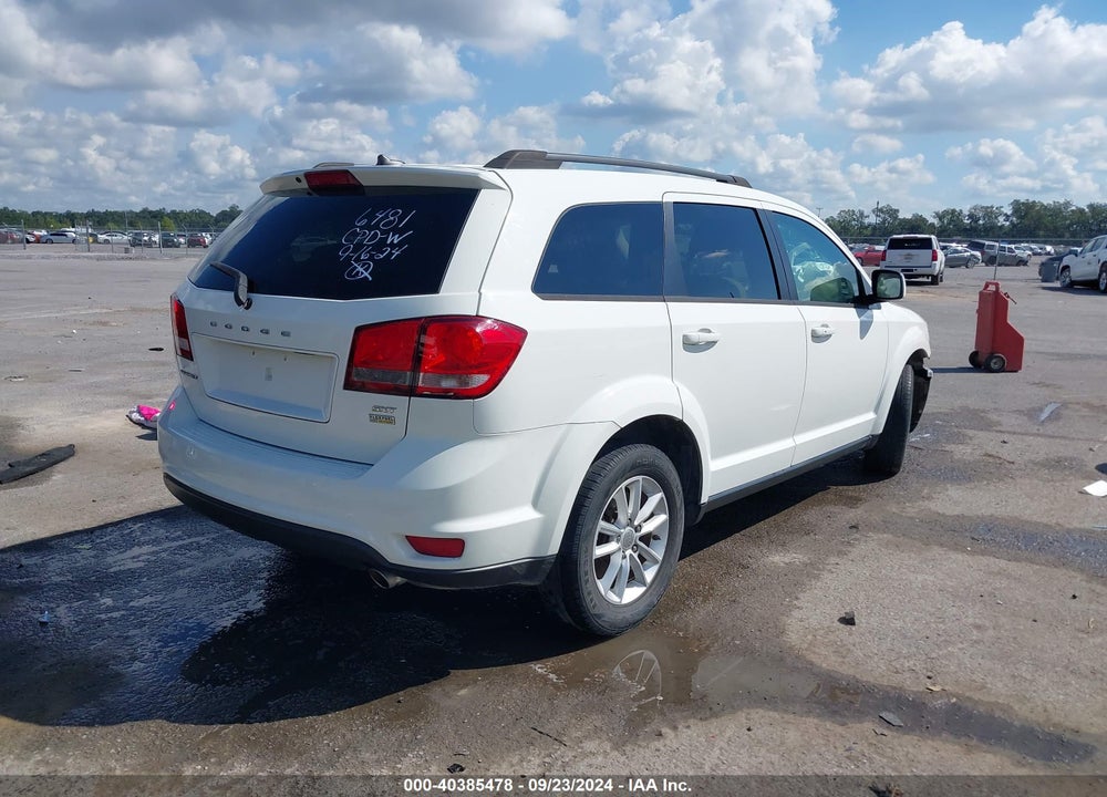 2016 DODGE JOURNEY SXT VIN: 3C4PDCBG7GT126481