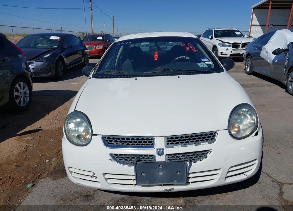 2005 DODGE NEON SE VIN: 1B3ES26C45D111813