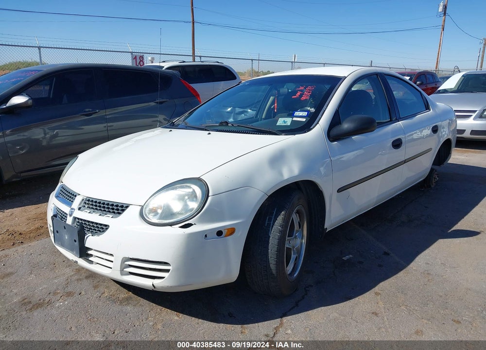 2005 DODGE NEON SE VIN: 1B3ES26C45D111813