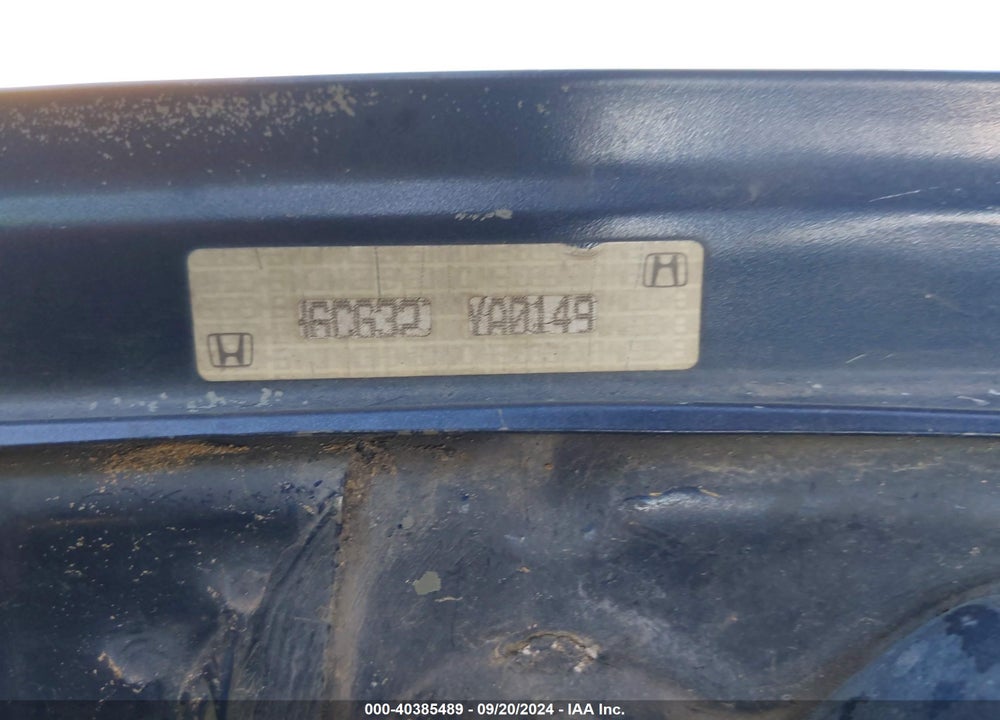 2000 HONDA ACCORD 2.3 EX VIN: 1HGCG3279YA014975
