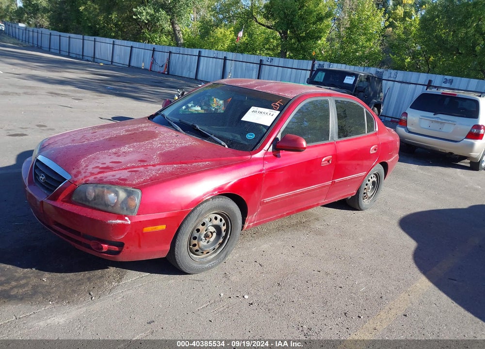 2004 HYUNDAI ELANTRA GLS/GT VIN: KMHDN46D74U786765