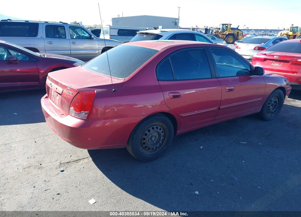 2004 HYUNDAI ELANTRA GLS/GT VIN: KMHDN46D74U786765