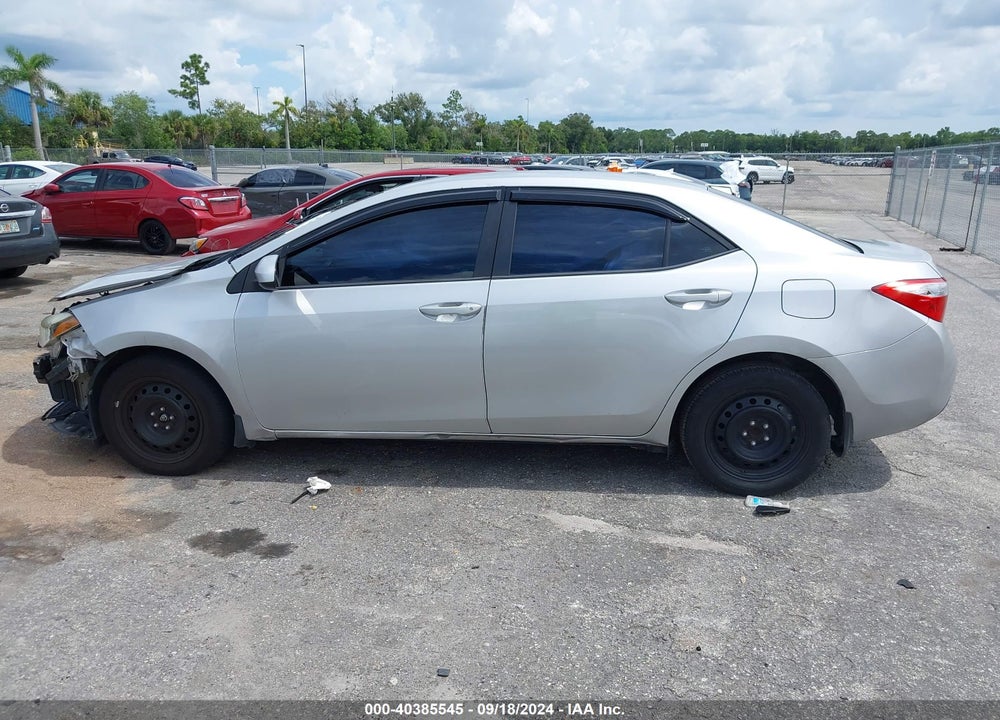 2015 TOYOTA COROLLA LE VIN: 5YFBURHEXFP214879