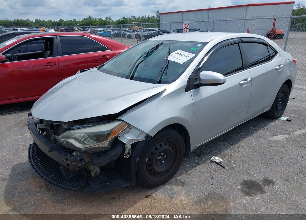 2015 TOYOTA COROLLA LE VIN: 5YFBURHEXFP214879