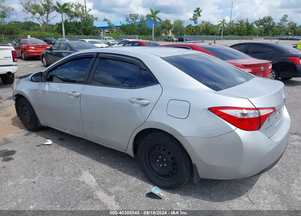 2015 TOYOTA COROLLA LE VIN: 5YFBURHEXFP214879