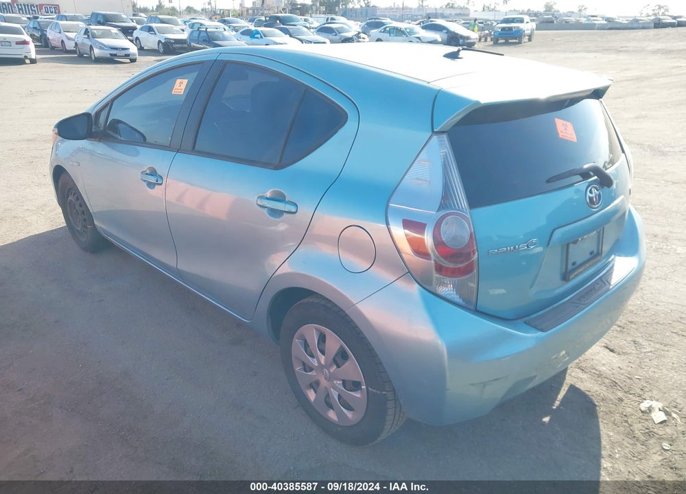 2013 TOYOTA PRIUS C ONE VIN: JTDKDTB30D1044280