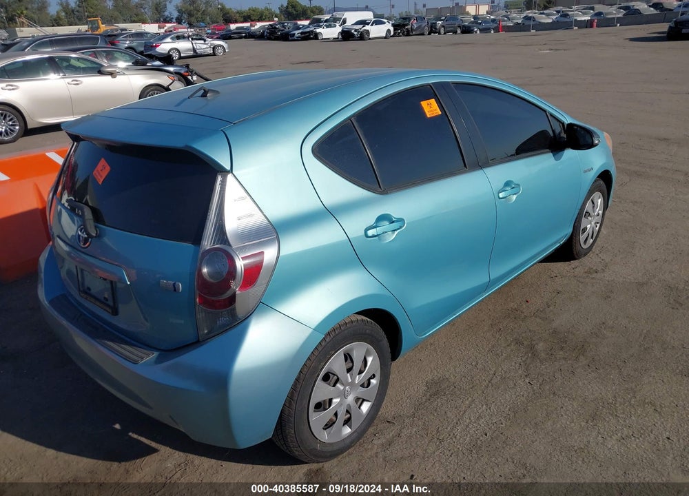 2013 TOYOTA PRIUS C ONE VIN: JTDKDTB30D1044280