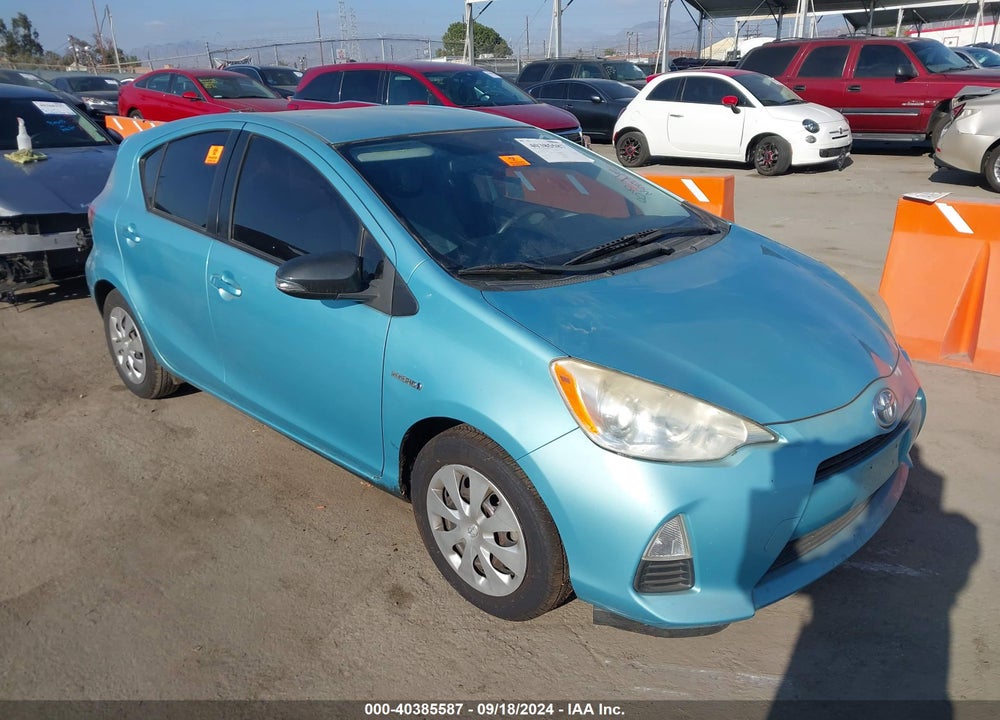 2013 TOYOTA PRIUS C ONE VIN: JTDKDTB30D1044280