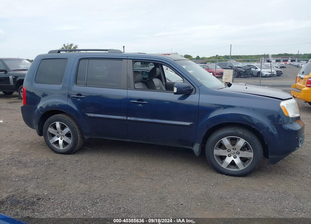 2012 HONDA PILOT TOURING VIN: 5FNYF4H94CB020852