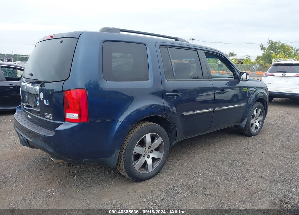 2012 HONDA PILOT TOURING VIN: 5FNYF4H94CB020852