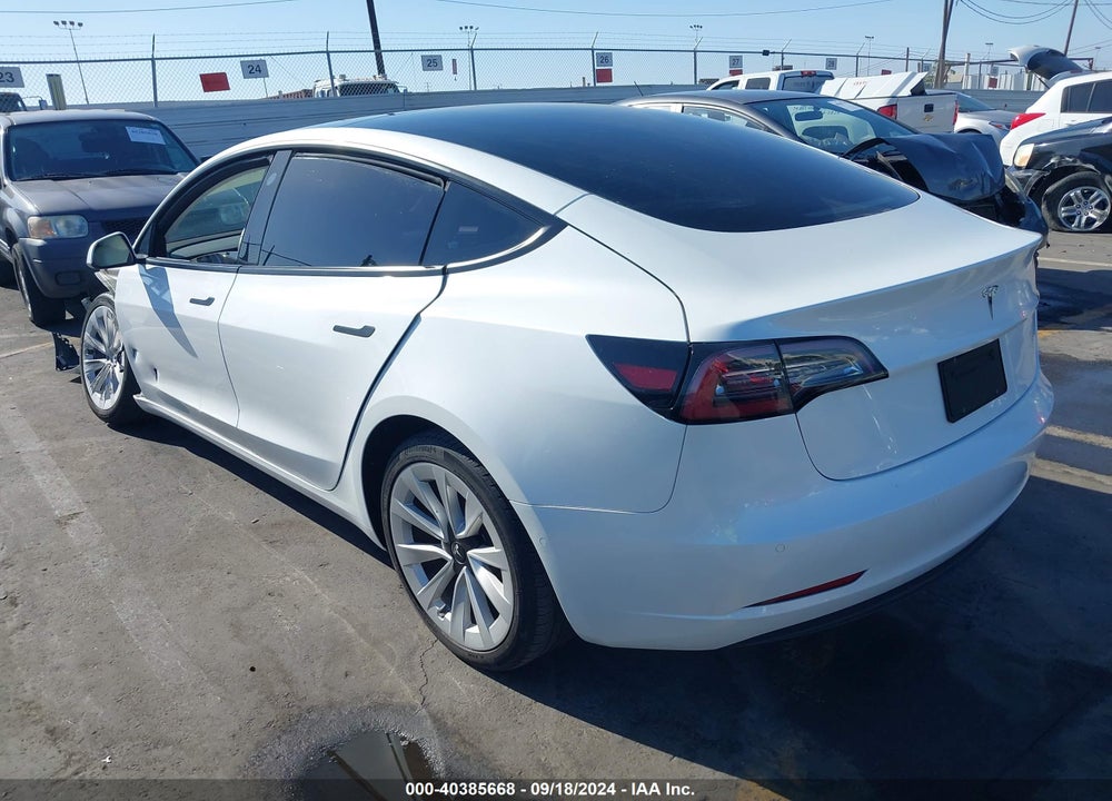 2022 TESLA MODEL 3 VIN: 5YJ3E1EA3NF357641