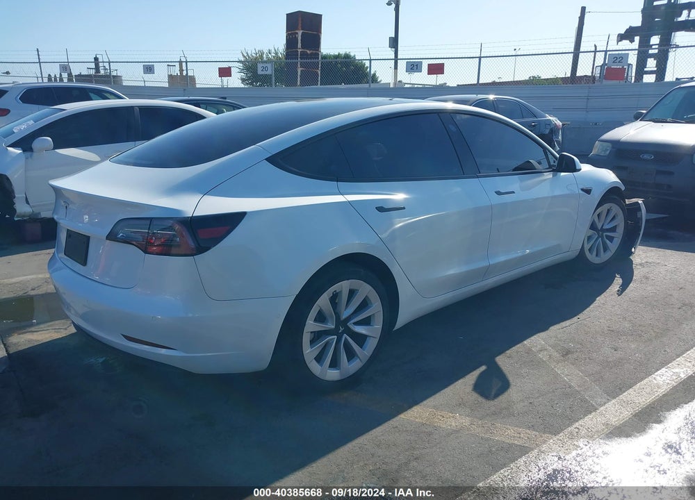 2022 TESLA MODEL 3 VIN: 5YJ3E1EA3NF357641