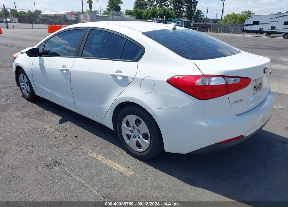 2016 KIA FORTE LX VIN: KNAFK4A69G5618183