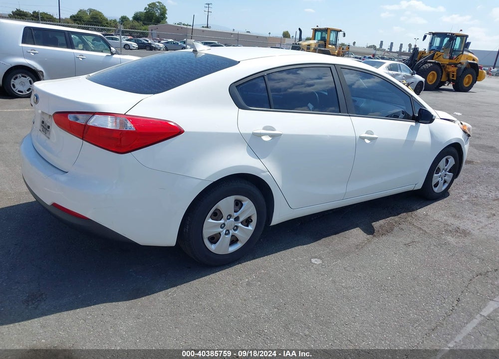 2016 KIA FORTE LX VIN: KNAFK4A69G5618183