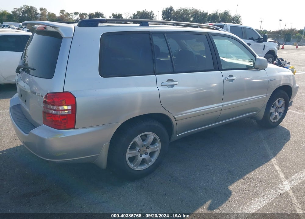2001 TOYOTA HIGHLANDER V6 VIN: JTEGF21A410006090