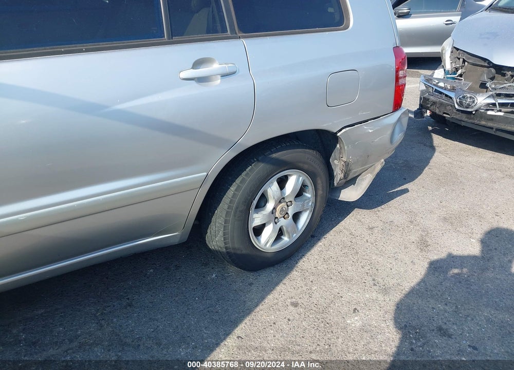 2001 TOYOTA HIGHLANDER V6 VIN: JTEGF21A410006090