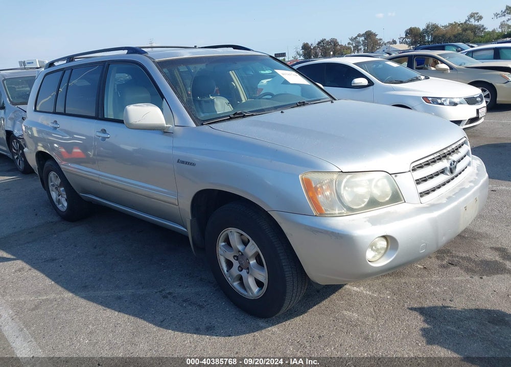 2001 TOYOTA HIGHLANDER V6 VIN: JTEGF21A410006090