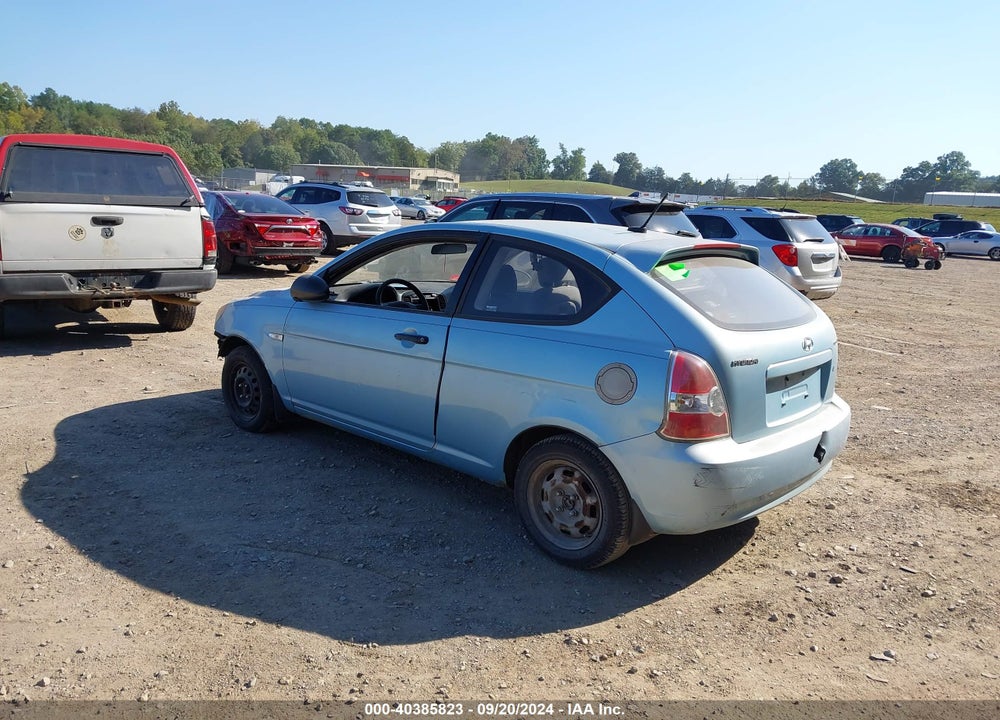 2009 HYUNDAI ACCENT GS VIN: KMHCM36C19U120220