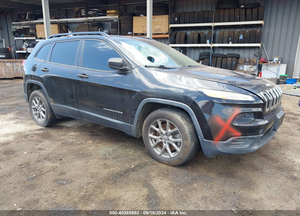 2016 JEEP CHEROKEE SPORT VIN: 1C4PJLAB6GW126836