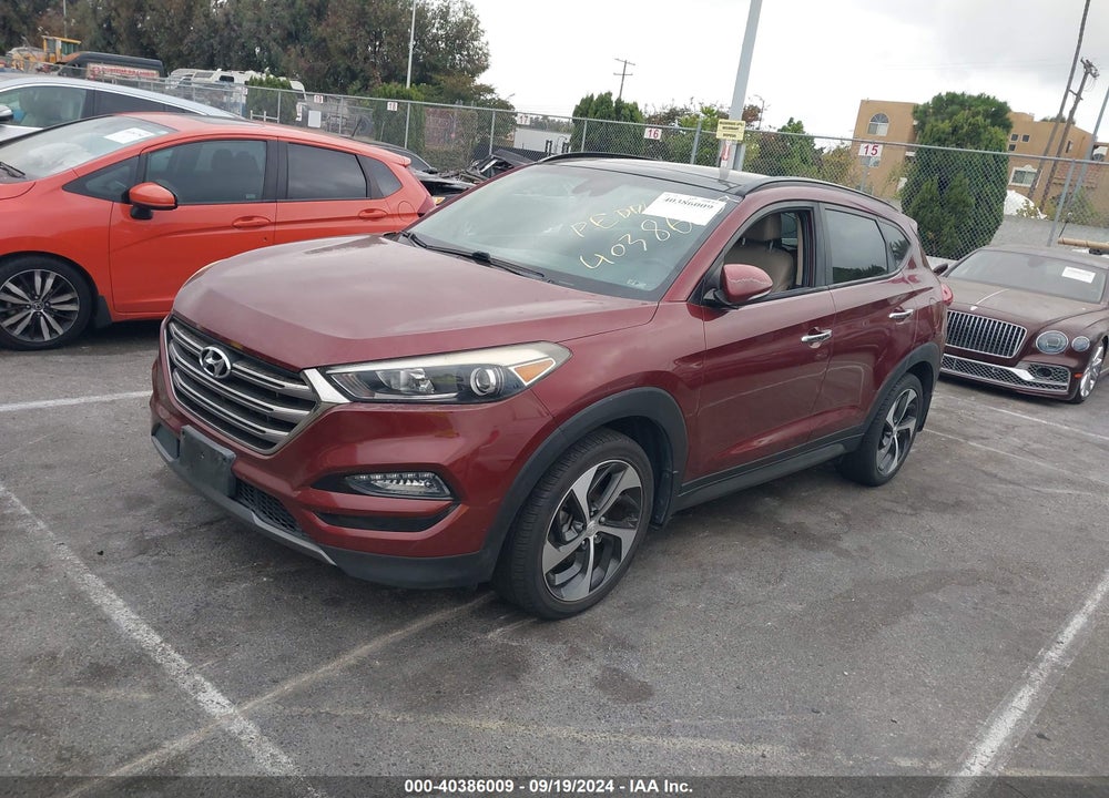 2016 HYUNDAI TUCSON LIMITED VIN: KM8J33A29GU179344