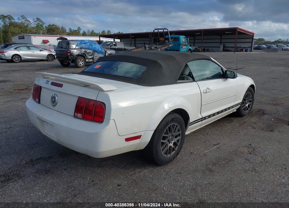 2006 FORD MUSTANG V6 VIN: 1ZVFT84N765189101