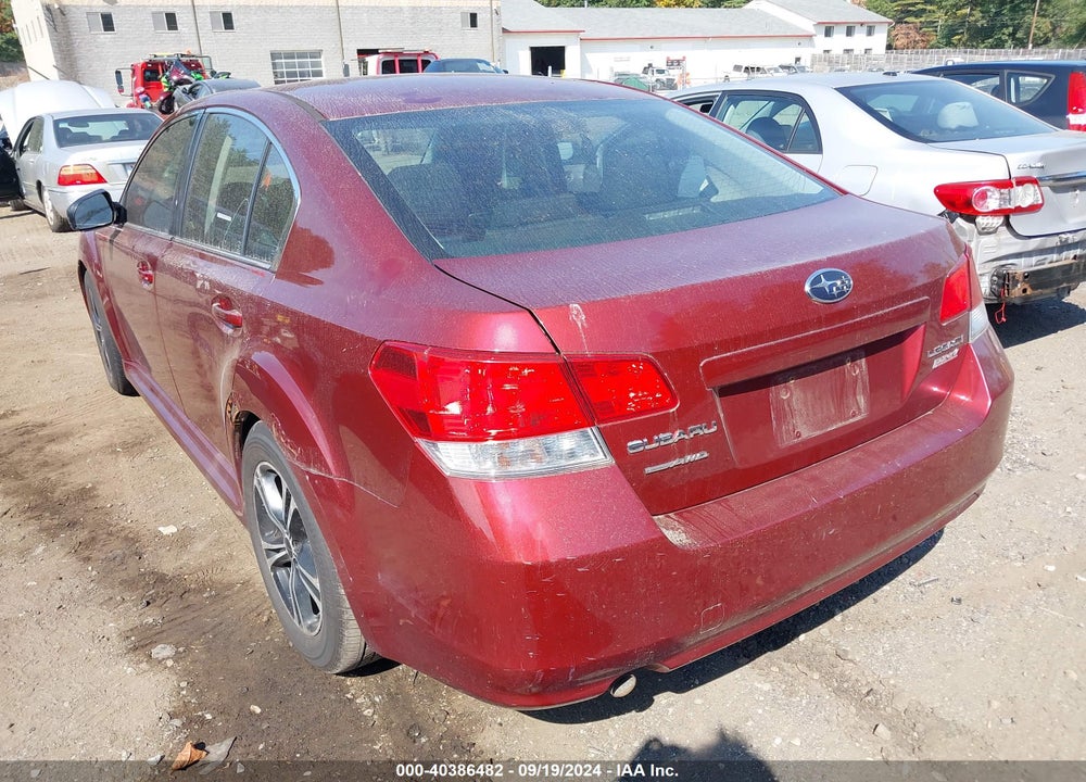 2011 SUBARU LEGACY 2.5I VIN: 4S3BMBA66B3217002