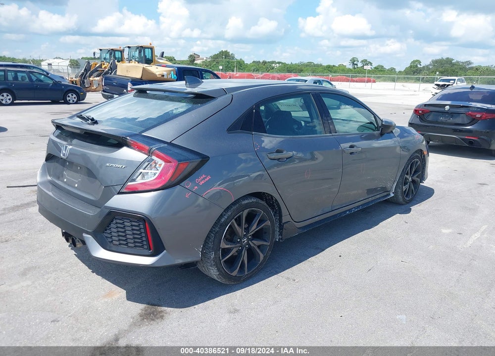 2018 HONDA CIVIC SPORT VIN: SHHFK7G41JU202983