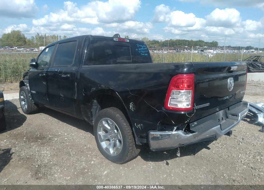 2019 RAM 1500 BIG HORN/LONE STAR 4X4 5'7 BOX VIN: 1C6RRFFG7KN911556