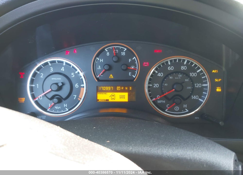 2010 NISSAN ARMADA VIN: 5N1BA0ND7AN615646