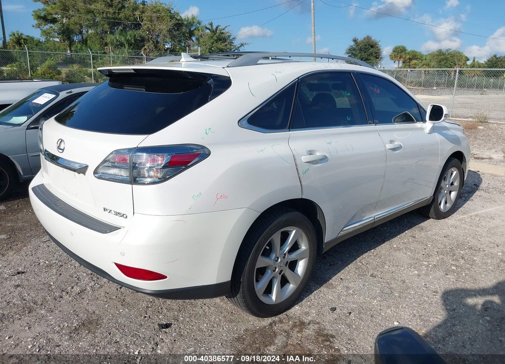 2012 LEXUS RX 350 VIN: 2T2ZK1BA6CC072520