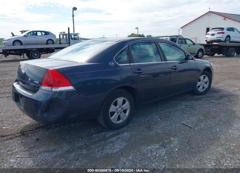 2008 CHEVROLET IMPALA LT VIN: 2G1WT55K581310498