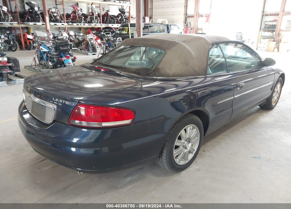 2004 CHRYSLER SEBRING LIMITED VIN: 1C3EL65R34N398700