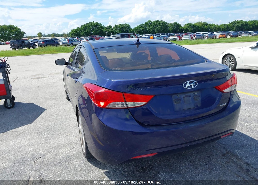 2011 HYUNDAI ELANTRA LIMITED VIN: 5NPDH4AE6BH002465