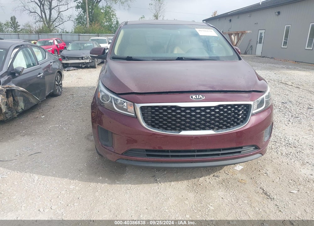 2016 KIA SEDONA LX VIN: KNDMB5C14G6086062