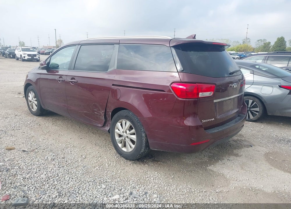 2016 KIA SEDONA LX VIN: KNDMB5C14G6086062