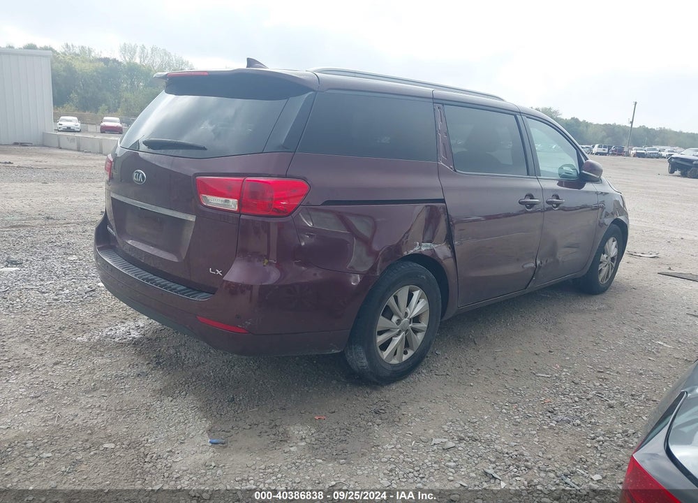 2016 KIA SEDONA LX VIN: KNDMB5C14G6086062