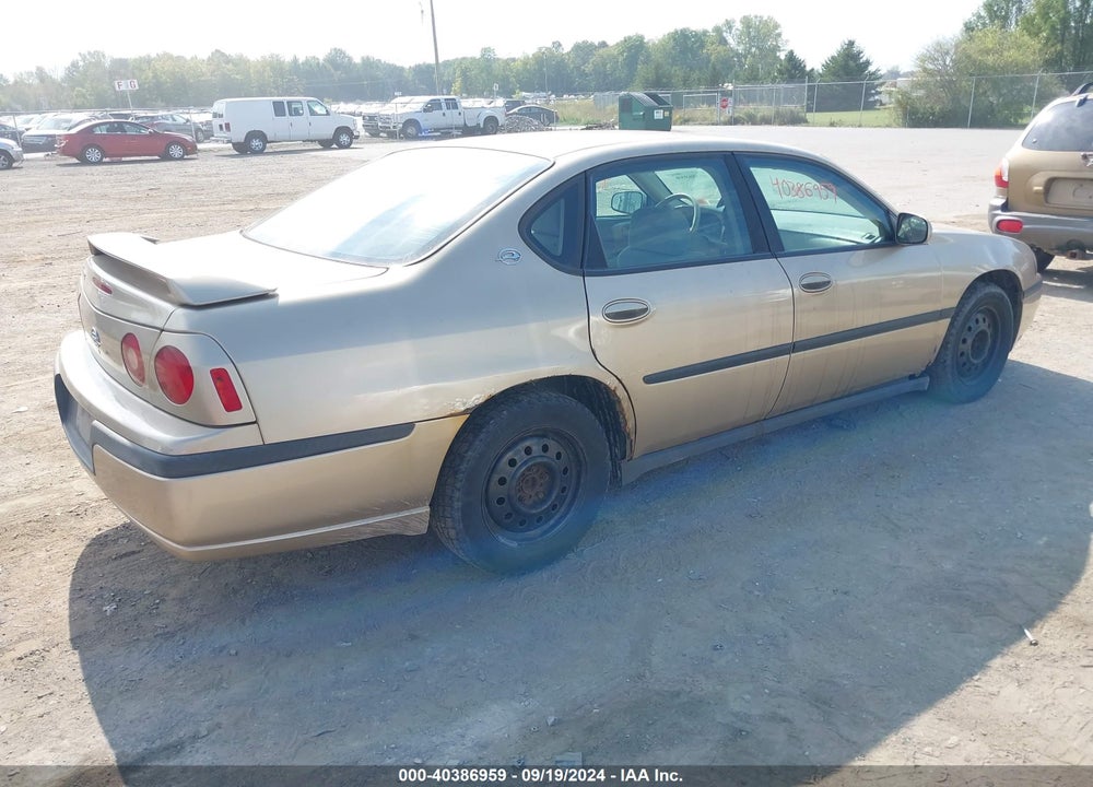 2004 CHEVROLET IMPALA VIN: 2G1WF52E449249839