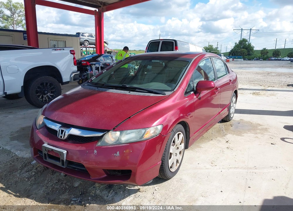 2009 HONDA CIVIC LX VIN: 2HGFA16569H342241