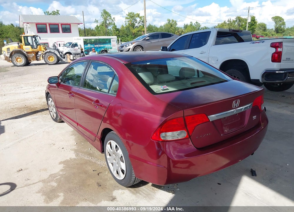 2009 HONDA CIVIC LX VIN: 2HGFA16569H342241