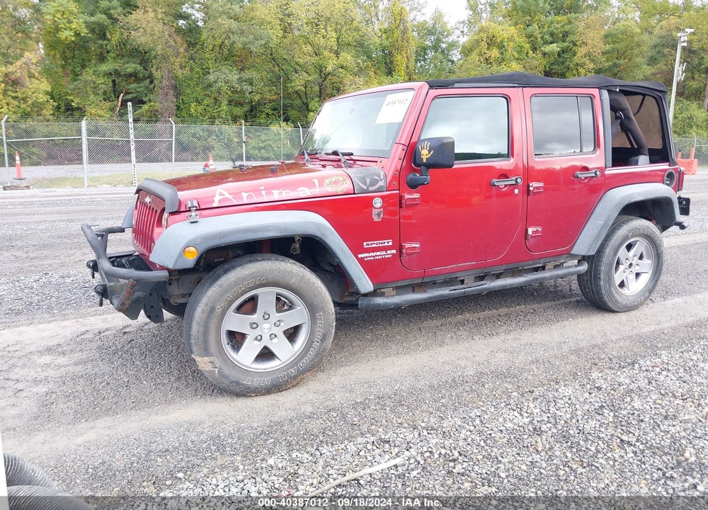 2012 JEEP WRANGLER UNLIMITED SPORT VIN: 1C4BJWDG2CL215060