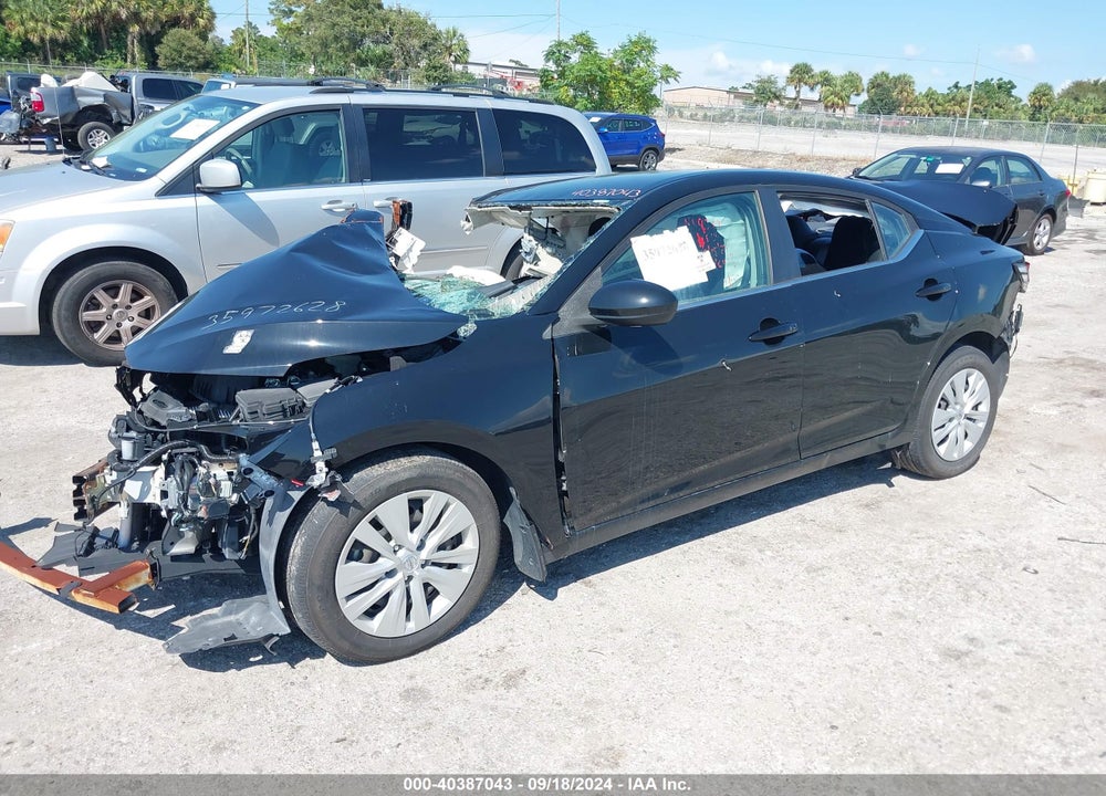 2022 NISSAN SENTRA S XTRONIC CVT VIN: 3N1AB8BVXNY209736