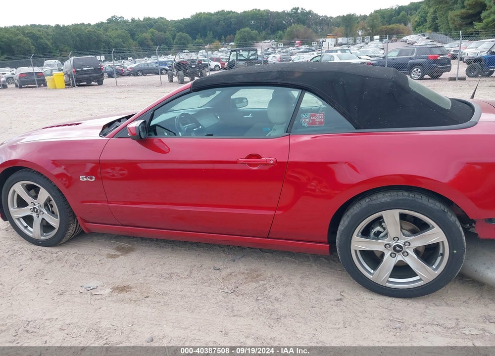2013 FORD MUSTANG GT PREMIUM VIN: 1ZVBP8FF1D5244647