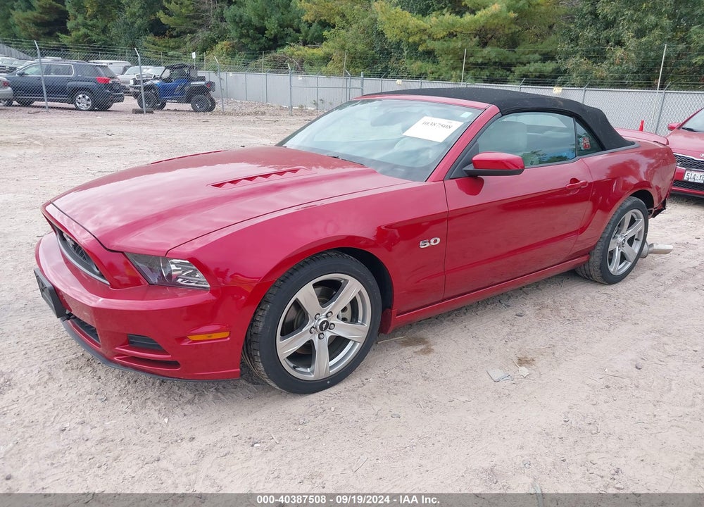 2013 FORD MUSTANG GT PREMIUM VIN: 1ZVBP8FF1D5244647
