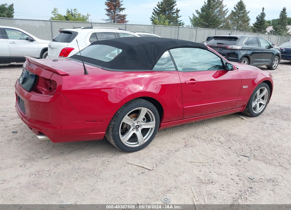 2013 FORD MUSTANG GT PREMIUM VIN: 1ZVBP8FF1D5244647