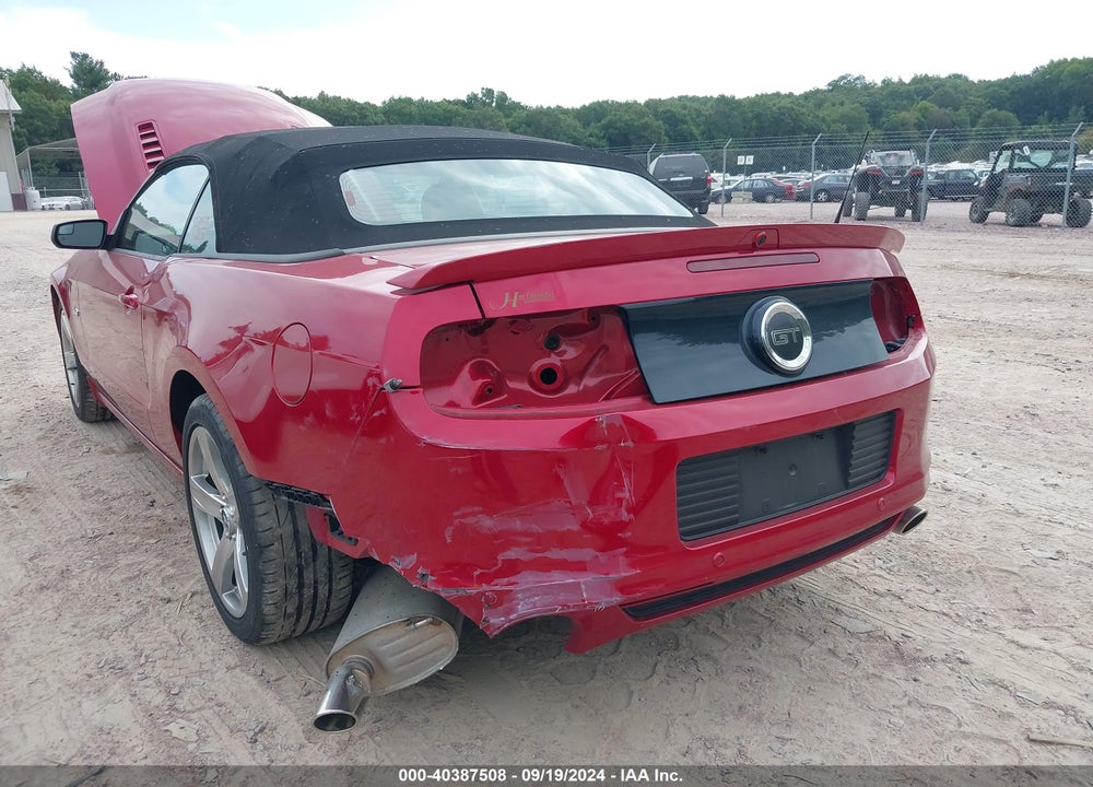 2013 FORD MUSTANG GT PREMIUM VIN: 1ZVBP8FF1D5244647