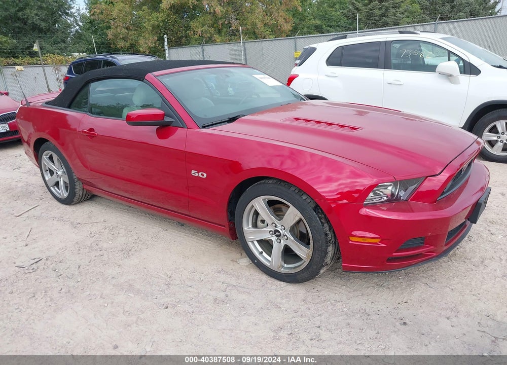 2013 FORD MUSTANG GT PREMIUM VIN: 1ZVBP8FF1D5244647