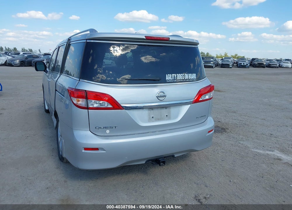 2015 NISSAN QUEST PLATINUM/S/SL/SV VIN: JN8AE2KP4F9120047