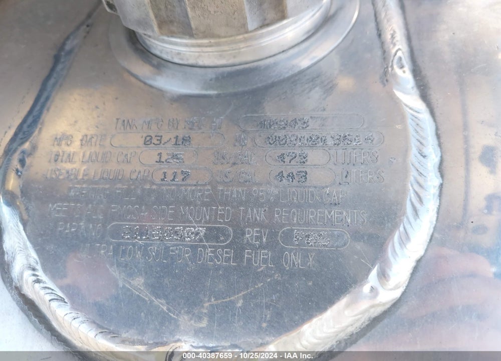 2015 MACK CXU613 CXU600 VIN: 1M1AW09Y2FM043218
